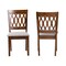 Baxton Studio Florencia Modern Grey Fabric and Walnut Brown Finished Wood 2-Piece Dining Chair Set 231-2PC-13208-ZORO - alternate 4